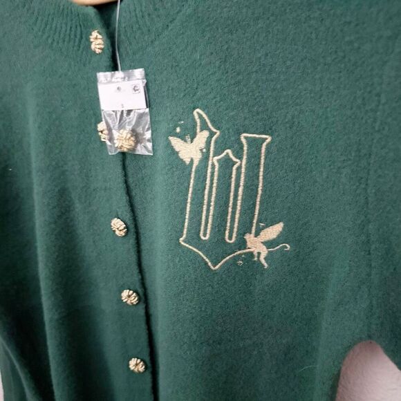 WICKED x PAUL TAZEWELL | NWT Arianna Grande Emerald Green Gold Cardigan | Small - Picture 8 of 11